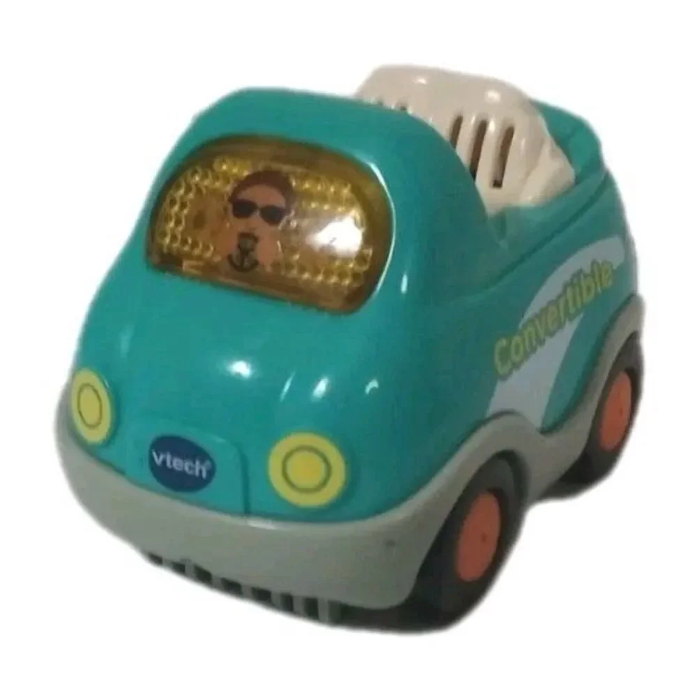Vtech GoGo Smart Wheels Blue Convertible Lights & Sound -Tested-Battery Operated
